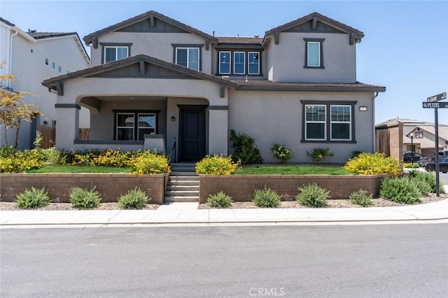 253 Peters Ln S, Madera, CA 93636 - view of front of house featuring stucco siding and a porch