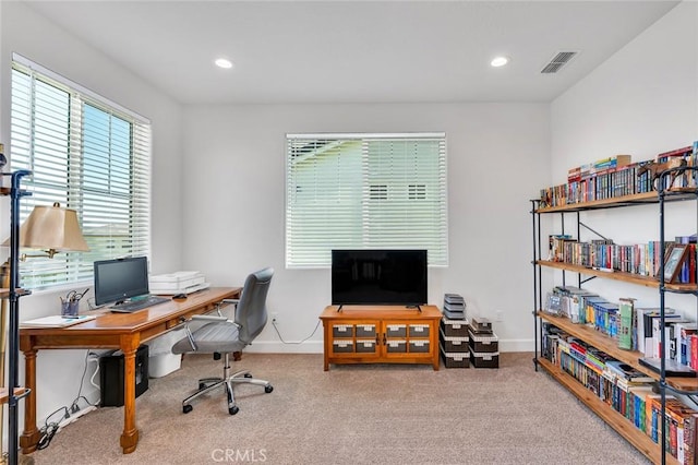 253 Peters Ln S, Madera, CA 93636 - carpeted home office with recessed lighting
