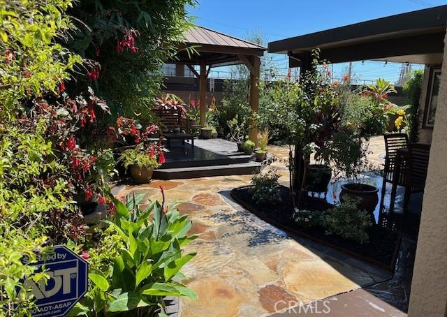 11142 Bertha Pl, Cerritos, CA 90703 - view of patio with a gazebo