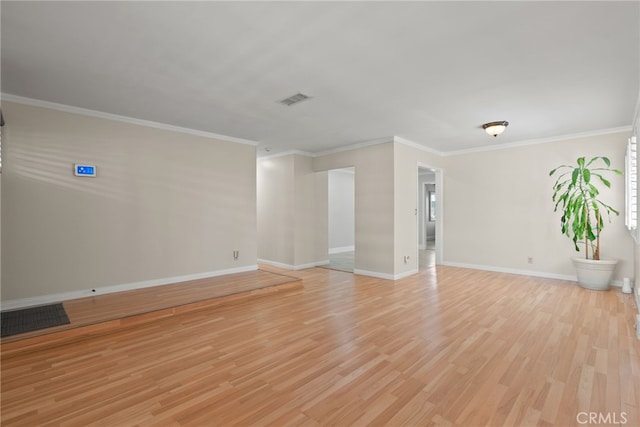 11142 Bertha Pl, Cerritos, CA 90703 - unfurnished room with light wood-style floors and ornamental molding