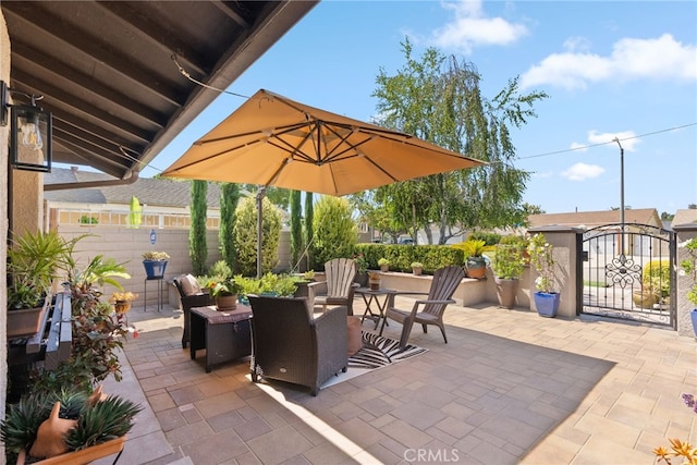11142 Bertha Pl, Cerritos, CA 90703 - view of patio / terrace with a gate