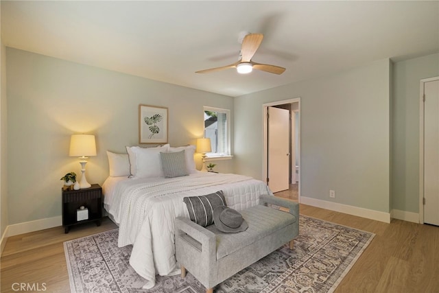 812 Collindale Ct, Chico, CA 95926 - bedroom featuring light wood-style flooring and a ceiling fan