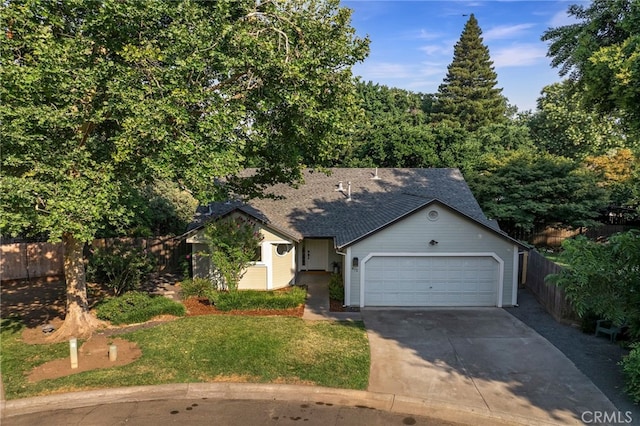 812 Collindale Ct, Chico, CA 95926 - view of front of home with driveway, an attached garage, and roof with shingles