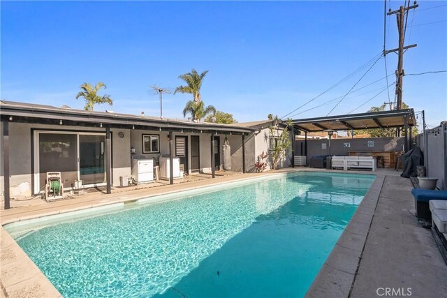660 N Highland St, Orange, CA 92867 - view of swimming pool with a patio, a gazebo, and outdoor lounge area