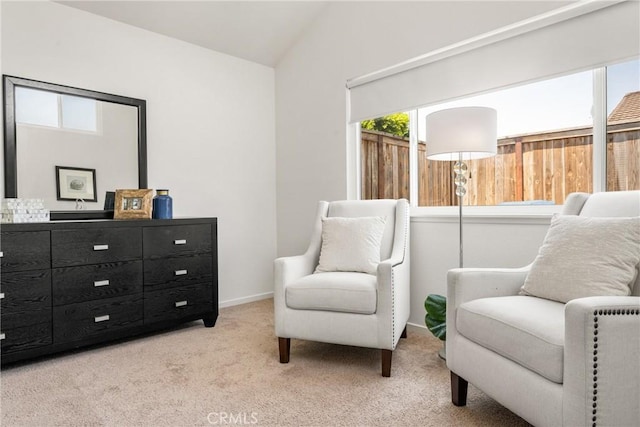 22811 Fortuna Ln, Mission Viejo, CA 92691 - living area featuring vaulted ceiling and carpet