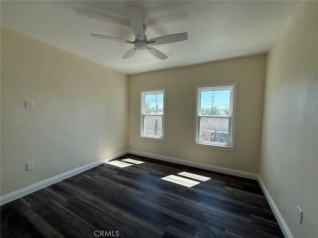 817 Orange Grove Ave, Colton, CA 92324 - spare room with dark wood finished floors and ceiling fan