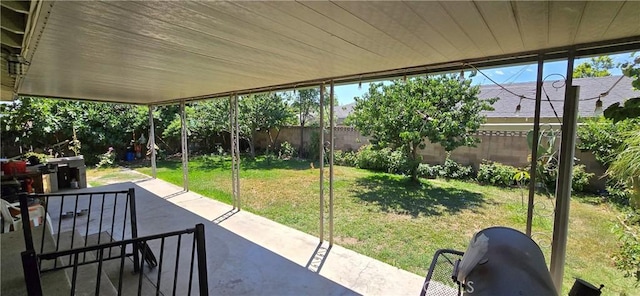 6718 Del Rosa Dr, San Bernardino, CA 92404 - fenced backyard with a patio area