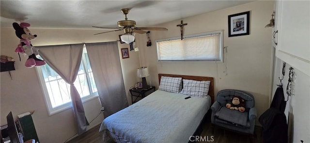 6718 Del Rosa Dr, San Bernardino, CA 92404 - bedroom featuring a ceiling fan