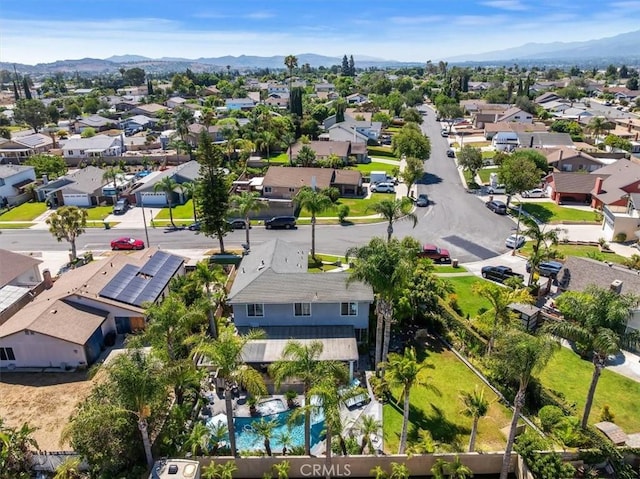 1110 Norcrest St, Corona, CA 92878 - aerial view of residential area featuring a mountainous background