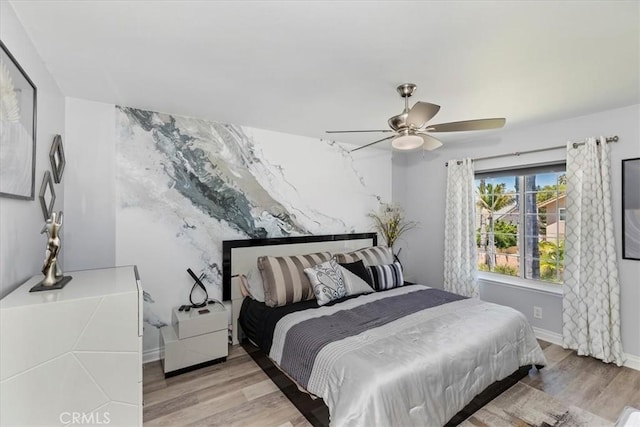 1110 Norcrest St, Corona, CA 92878 - bedroom featuring wood finished floors and ceiling fan
