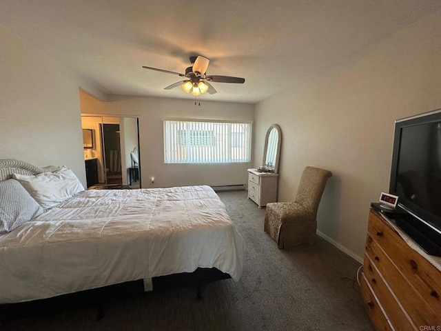 8733 Lake Murray Blvd Unit 6, San Diego, CA 92119 - bedroom featuring carpet floors and a ceiling fan