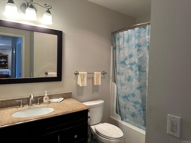 8733 Lake Murray Blvd Unit 6, San Diego, CA 92119 - full bathroom with vanity and shower / tub combo with curtain