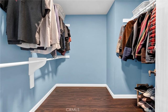 7610 Canby Ave Unit 2, Reseda, CA 91335 - spacious closet with wood finished floors