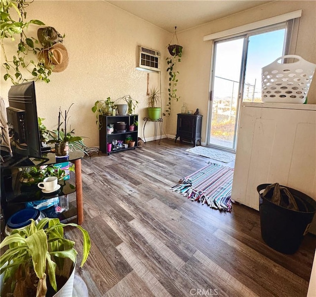 751 Yucca Ave, Barstow, CA 92311 - interior space with plenty of natural light and a wall mounted air conditioner