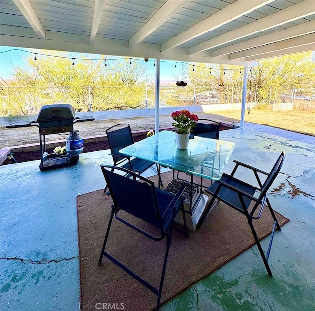 751 Yucca Ave, Barstow, CA 92311 - view of patio / terrace featuring outdoor dining space and grilling area