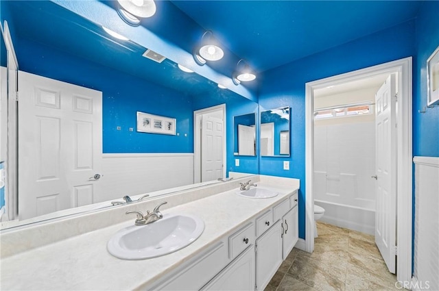 39647 Dartanian Pl, Murrieta, CA 92562 - full bathroom featuring toilet and double vanity