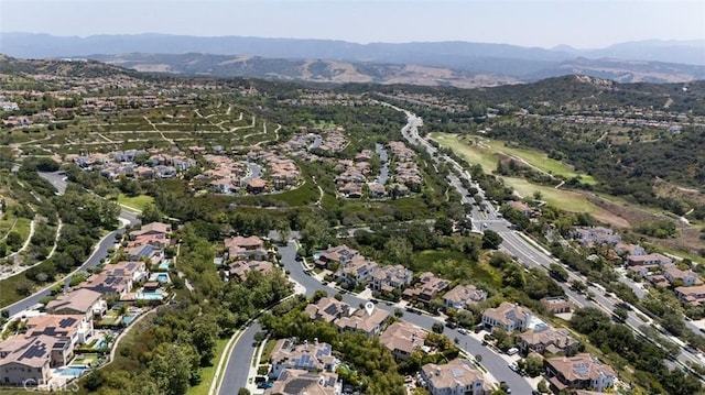 21 Via Nerisa, San Clemente, CA 92673 - aerial view of property's location with a mountainous background and nearby suburban area