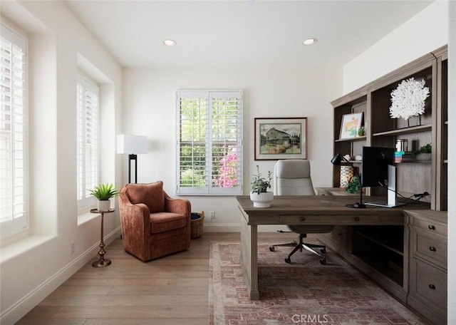 21 Via Nerisa, San Clemente, CA 92673 - office with plenty of natural light, light wood finished floors, and recessed lighting