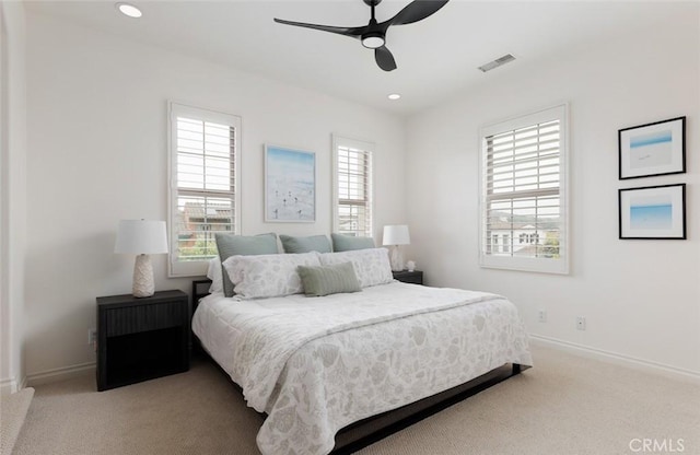21 Via Nerisa, San Clemente, CA 92673 - carpeted bedroom with recessed lighting and a ceiling fan