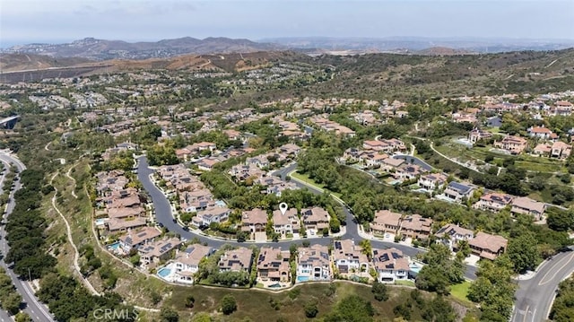 21 Via Nerisa, San Clemente, CA 92673 - aerial overview of property's location featuring nearby suburban area and a mountainous background