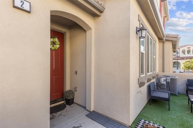 15958 Lasselle St Unit 2, Moreno Valley, CA 92551 - view of exterior entry with stucco siding