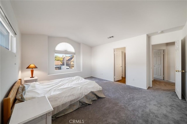 15453 La Casa Dr, Moreno Valley, CA 92555 - bedroom with carpet and vaulted ceiling