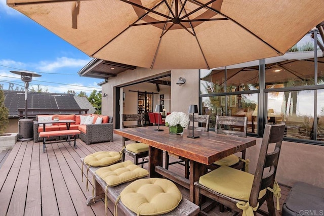 860 Nardo Rd, Encinitas, CA 92024 - deck with an outdoor living space and outdoor dining space