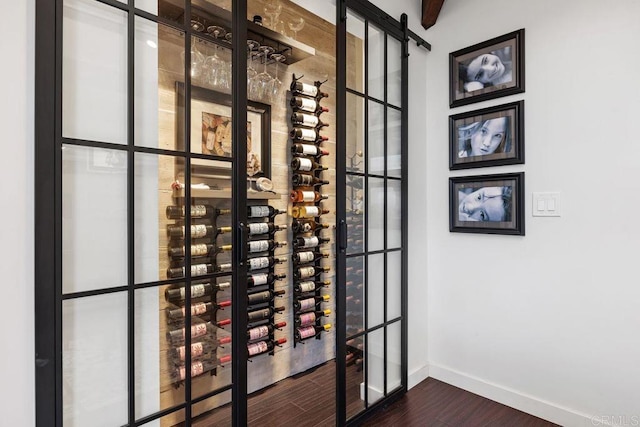 860 Nardo Rd, Encinitas, CA 92024 - wine cellar with wood finished floors and baseboards