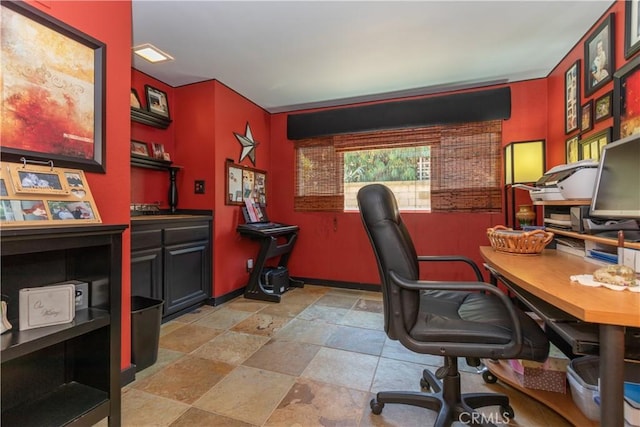 31032 Via Estenaga, San Juan Capistrano, CA 92675 - office with stone tile floors and baseboards