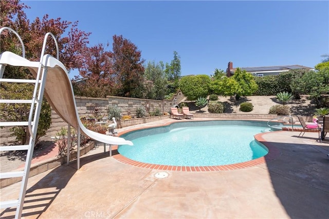 31032 Via Estenaga, San Juan Capistrano, CA 92675 - view of pool featuring a water slide and a patio