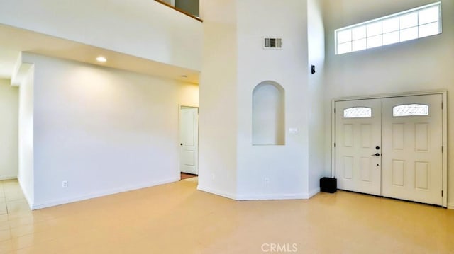 15537 Pheasant St, Chino Hills, CA 91709 - entryway featuring a towering ceiling and recessed lighting