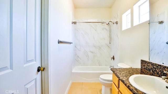 15537 Pheasant St, Chino Hills, CA 91709 - full bath with vanity, bathing tub / shower combination, and tile patterned flooring