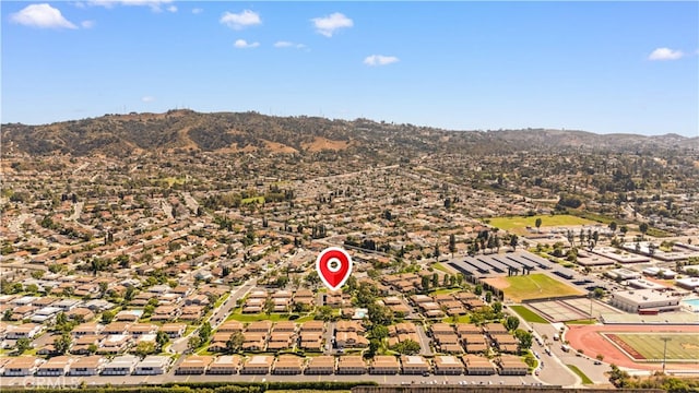 1456 Countrywood Ave Unit 14, Hacienda Heights, CA 91745 - aerial perspective of suburban area featuring a mountainous background