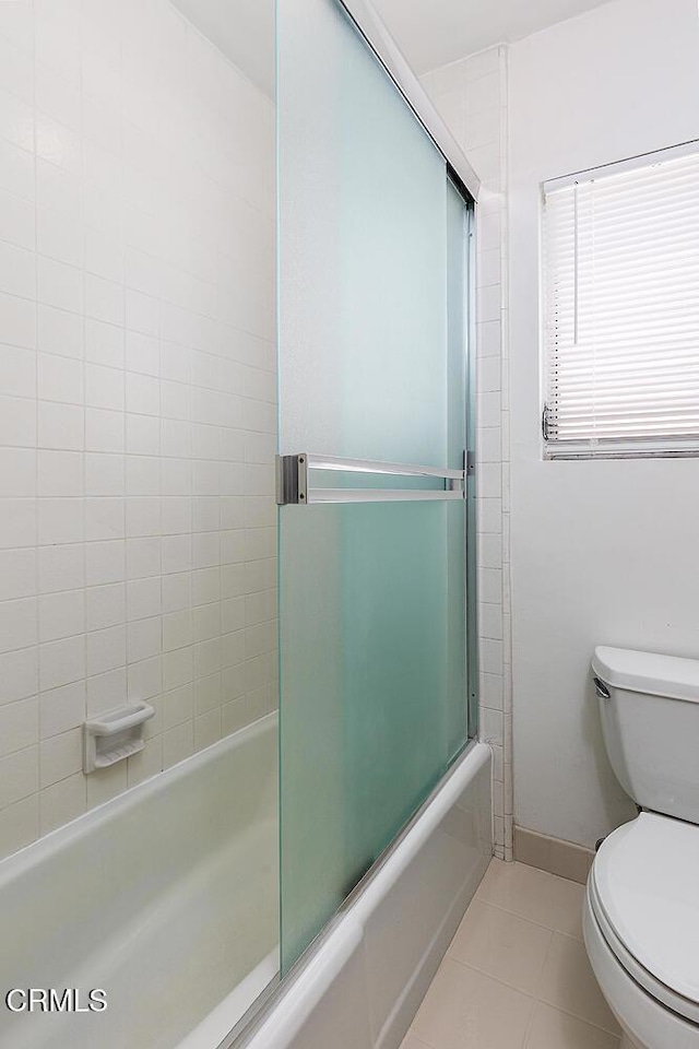 837 Magnolia Ave Unit 12, Pasadena, CA 91106 - full bathroom with tile patterned floors and shower / bath combination with glass door