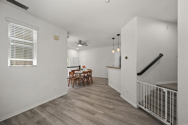 7715 El Cajon Blvd Unit 5, La Mesa, CA 91942 - corridor featuring an upstairs landing and wood finished floors