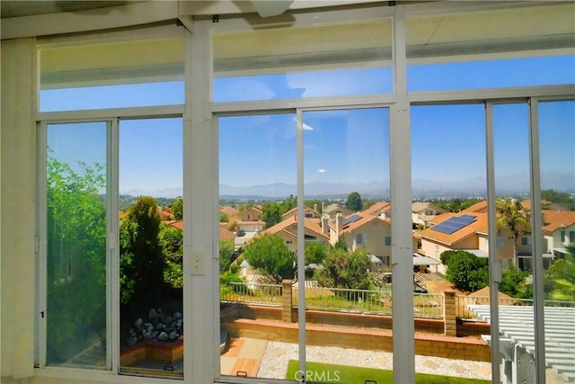 18431 Dancy St, Rowland Heights, CA 91748 - doorway with a residential view and plenty of natural light