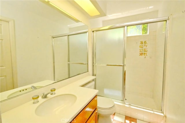 18431 Dancy St, Rowland Heights, CA 91748 - full bath featuring vanity and a stall shower
