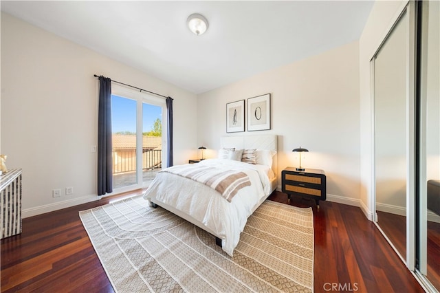 4642 Ohio St, Yorba Linda, CA 92886 - bedroom featuring access to outside, wood finished floors, and a closet