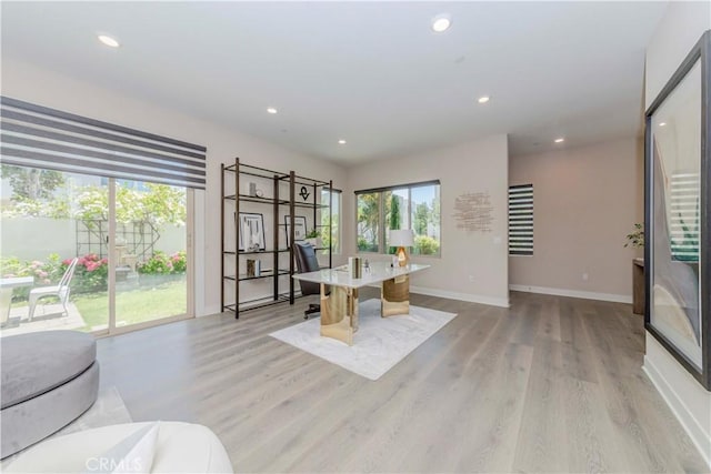 195 Stellar, Irvine, CA 92618 - dining area with healthy amount of natural light, light wood-style flooring, and recessed lighting