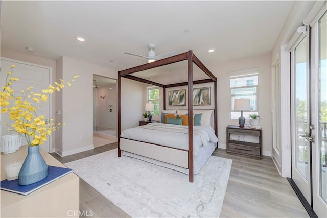 195 Stellar, Irvine, CA 92618 - bedroom featuring light wood finished floors, multiple windows, and recessed lighting