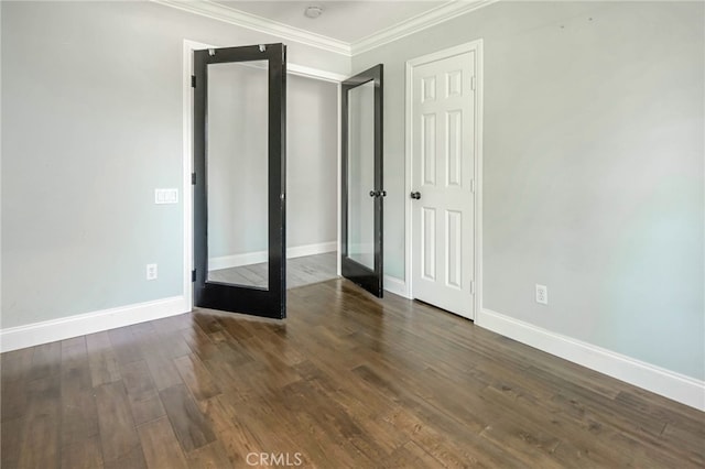 777 Oak Knoll St, Brea, CA 92821 - unfurnished bedroom featuring crown molding and wood finished floors