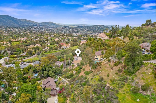 10160 Vista De La Cruz Ln, Mesa, CA 91941 - aerial view of property and surrounding area with a mountainous background and nearby suburban area