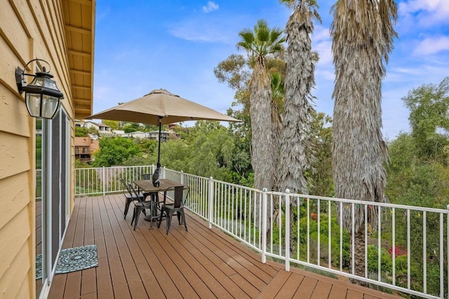 10160 Vista De La Cruz Ln, Mesa, CA 91941 - deck featuring outdoor dining space