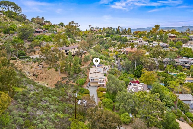 10160 Vista De La Cruz Ln, Mesa, CA 91941 - aerial overview of property's location featuring a tree filled landscape