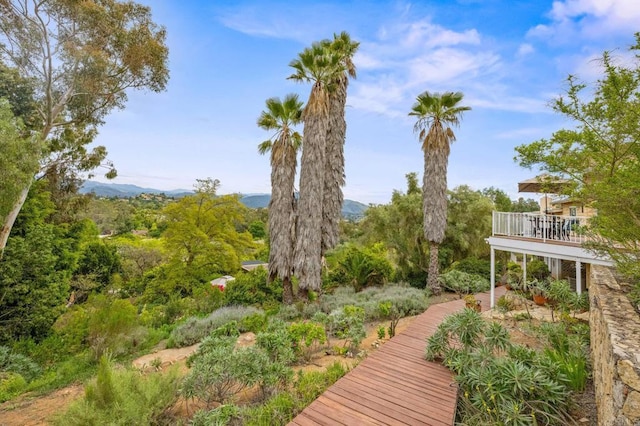 10160 Vista De La Cruz Ln, Mesa, CA 91941 - deck with a mountain view