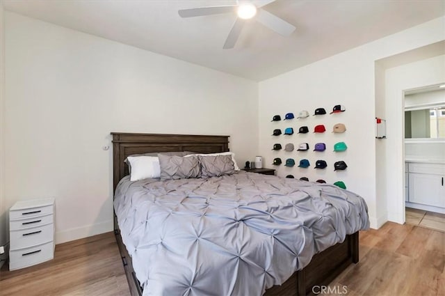 1151 Veramar Ct Unit 101, Corona, CA 92882 - bedroom with light wood-style flooring and ceiling fan