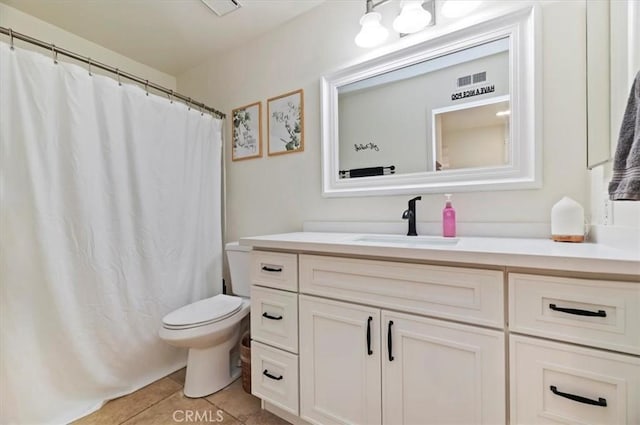 1151 Veramar Ct Unit 101, Corona, CA 92882 - bathroom featuring vanity, tile patterned floors, and a shower with curtain