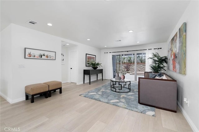 1541 2nd St, Duarte, CA 91010 - living area featuring light wood-type flooring and recessed lighting