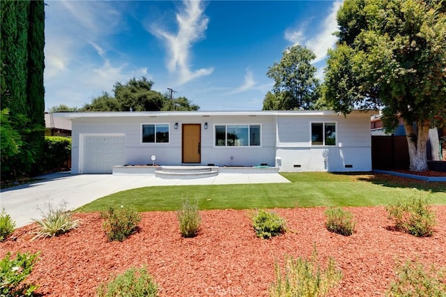 1541 2nd St, Duarte, CA 91010 - ranch-style house featuring a front yard, driveway, and a garage
