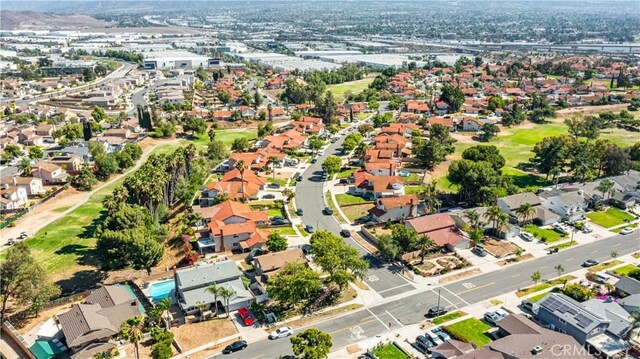 625 Balboa Dr, Corona, CA 92879 - aerial overview of property's location featuring nearby suburban area